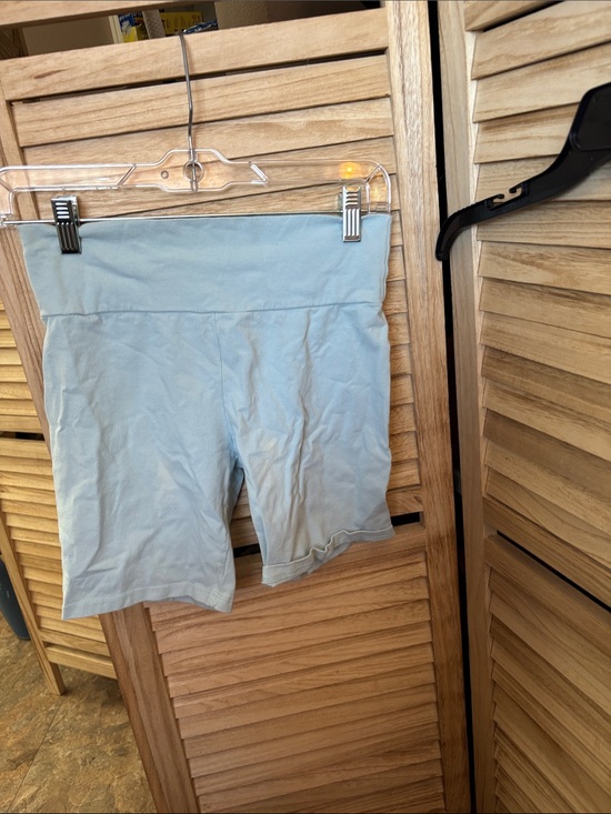Full Tilt Pants - Full Tilt High-Waist Light Blue Junior Bike Shorts Small